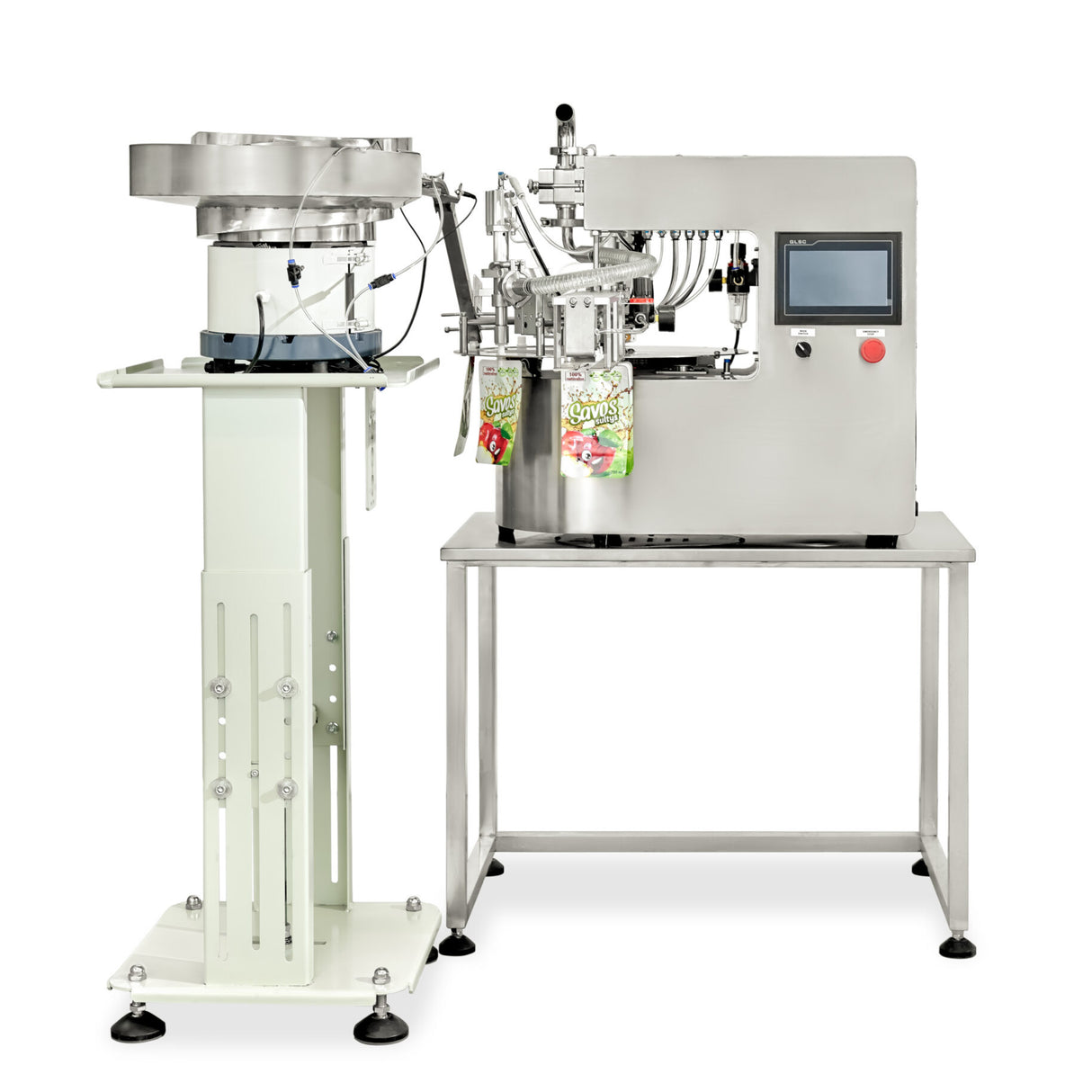 Automatic Spouted Pouch Filler and Capper
